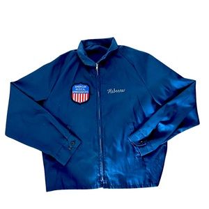 Vintage Lightweight Cotton Zip Jacket: American Musical Ambassadors: 80’s retro